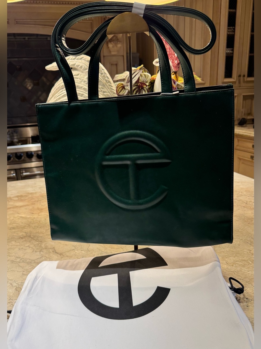 Telfar Medium Shopping Bag in Dark Olive. NWT